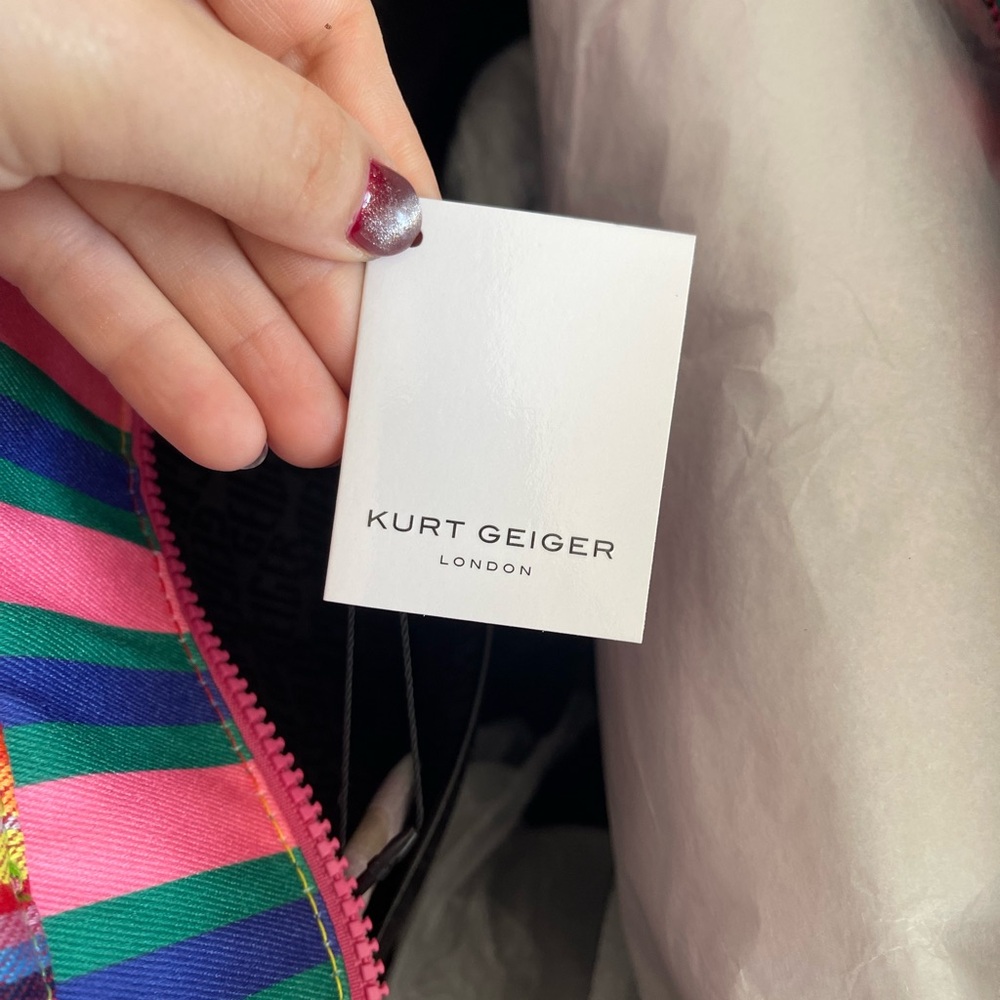 Kurt Geiger Multicolor Striped Tote - Picture 5 of 7